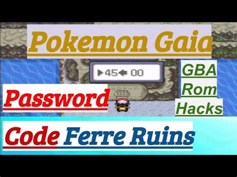 pokemon gaia code door password.